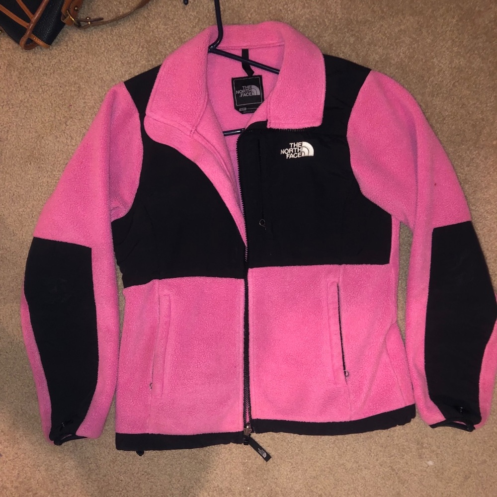 Pink and Black fleece North Face